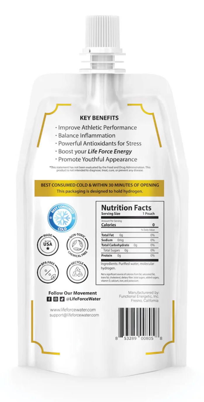 Life Force ULTRA PURE Molecular Hydrogen Water